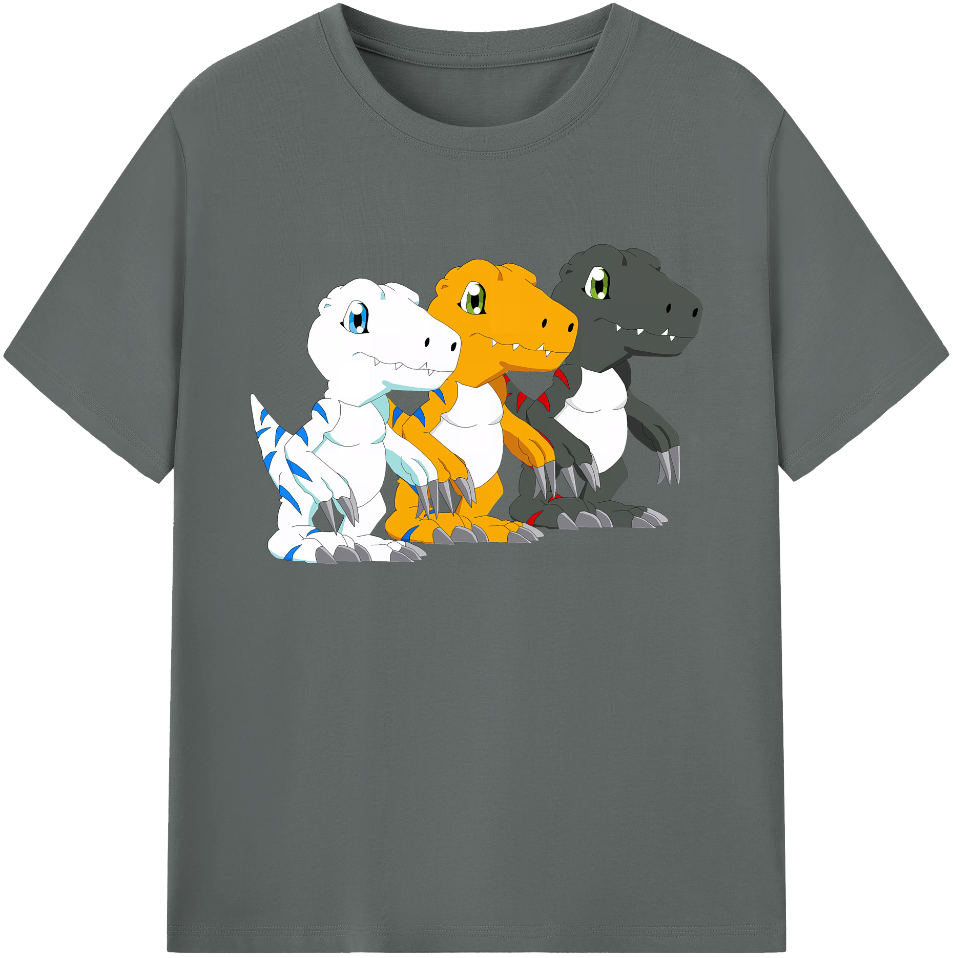 （画像用） Digimon デジタルモンスター/デジモン 綿100％ メンズ半袖Tシャツ｜肌触りやわらか＆通気性